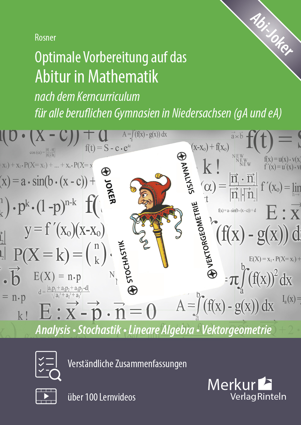 Optimale Vorbereitung auf das Abitur in Mathematik nach dem Kerncurriculum für alle beruflichen Gymnasien in Niedersachsen (gA und eA)