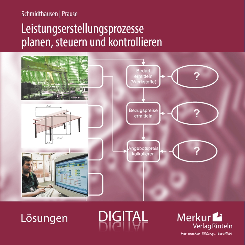 Leistungserstellungsprozesse planen, steuern und kontrollieren - digitales Lehrerbegleitmaterial