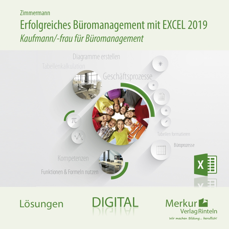 Erfolgreiches Büromanagement EXCEL 2019 Kaufmann/-frau für Büromanagement - digitales Lehrerbegleitmaterial